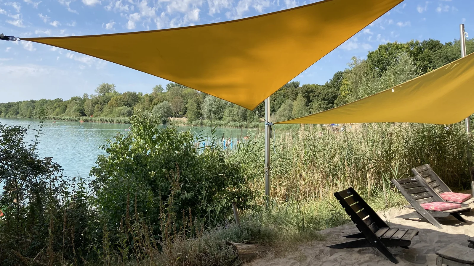 Sommerliche Pause an der Schlicht bei der fünften BYB Stadtrundfahrt